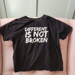 Different is not broken disability autism inclusion tee shirt mall shop 5/6 5t